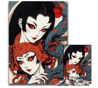 Jigsaws 1000 Pieces for Adults Cursed Twin Sister Challenging Puzzles Family Activity DIY Home Decor 1000 PCS(75x50cm)