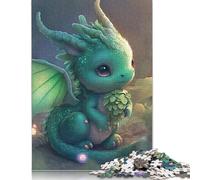 Jigsaws 1000 Pieces for Adults Cute Baby Dragons Jigsaw Puzzles for Adults Woodenboard Puzzles Challenging Game 1000pcs (75x50cm)