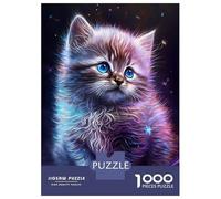 Jigsaws 1000 Pieces for Adults Cute Galaxy Kitten Puzzle for Adults Relax Games Analysis And Logic Christmas Birthday Gifts 70x50cm/1000pcs