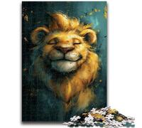 Jigsaws 1000 Pieces for Adults Cute Little Yellow Lion for Ages 14 And over Fun Games Fun Activities at Home, Birthday Gifts, Travel Gifts 26x38cm