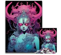 Jigsaws 1000 Pieces for Adults Demon Woman Impossible Jigsaw Puzzles for Adults Interactive Family Game DIY Home Decor Brain Challenge Gift 1000 PCS(75x50cm)