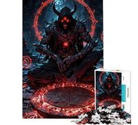 Jigsaws 1000 Pieces for Adults Demonic Ritual of The Chained One Puzzle for Adults Brain Teaser Game Improve Memory Christmas Birthday Gifts (Size 50x75cm)