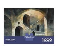 Jigsaws 1000 Pieces for Adults Deserted Ancient Ruins Jigsaw for Adults Relaxing Games Presents for Women Fun at Home Activities, 52x38cm/1000pcs