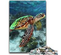 Jigsaws 1000 Pieces for Adults Diamond Turtle for Ages 14 And over Fun Games Fun Activities at Home, Birthday Gifts, Travel Gifts 26x38cm