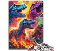 Jigsaws 1000 Pieces for Adults Dinosaur Adult Jigsaw,Stress Reliever Difficult Challenge Suitable for Desktop Decoration (50x75cm)