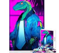 Jigsaws 1000 Pieces for Adults Dinosaur Retro Clothes Puzzles for Teenagers Pattern Assembly Difficult And Challenge Challenging Game And Family Play (38x52cm)