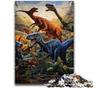 Jigsaws 1000 Pieces for Adults Dinosaur World 1000 Pieces for Teenagers,for Educational Game Challenge Toy Deal As Gifts for The Whole Family (38x26cm)