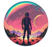 Jigsaws 1000 Pieces for Adults Discovering New Worlds Round Puzzles 1000 Pieces for Adults Challenging Brain Teaser - Relaxing Toy for Teenagers 1000pcs (67.5x67.5cm)