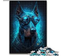 Jigsaws 1000 Pieces for Adults Doberman Pinscher Made of Wood, Perfect Christmas & New Year Gift, 50x75cm Engaging Family Game Night Activity