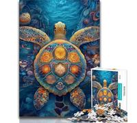 Jigsaws 1000 Pieces for Adults Dolphin Couple 1000 Piece Jigsaw,Family Entertainment Toys with Matching Poster And Trivia Sheet 75x50cm