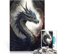 Jigsaws 1000 Pieces for Adults Draco II Lernspiel-Herausforderungsspielzeug Jedes Stück ist einzigartig Anspruchsvolles Familienspiel52x38cm