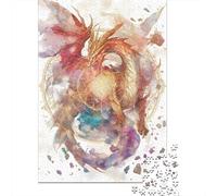 Jigsaws 1000 Pieces for Adults Dragon Artwork Fantasy Jigsaw for Adults Relax Games But Fun And Humorous Challenging Game Gifts 38x26cm/1000pcs