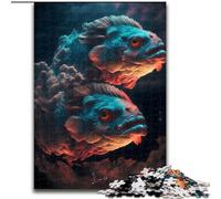 Jigsaws 1000 Pieces for Adults Dreamy Cloud Pisces Jigsaw Puzzle Made of cardboard,Challenging Brain Teaser for Teenagers, Family Game Night Fun 1000pcs(26x38cm)