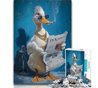 Jigsaws 1000 Pieces for Adults Duck on The Toilet,Educational Games Home Decoration Educational Game for Birthday,Chrismas (38x26cm)