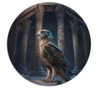 Jigsaws 1000 Pieces for Adults Eagle Round Puzzles Perfect for Family Fun on Christmas,Thanksgiving,Birthdays & Easter (Size 67.5x67.5cm)