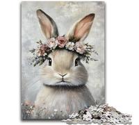 Jigsaws 1000 Pieces for Adults Easter Bunny for Age 14 Years And over Family Games Christmas Game Presents for Women 26x38cm