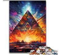 Jigsaws 1000 Pieces for Adults Egyptian Pyramids Challenging Puzzles size50x75cm Gift for Men And Women, Daily & Special Occasion
