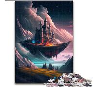 Jigsaws 1000 Pieces for Adults Elemental Fortress Made of Wood, Perfect for Birthday, Christmas 50x75cm Challenging & Entertaining, Family Activity