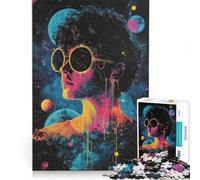 Jigsaws 1000 Pieces for Adults Elevated Dreamer in Pink Stellar Vortex, Practical Game, Home Art Decor, Unique Birthday And Xmas Gifts 38x26cm