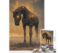 Jigsaws 1000 Pieces for Adults Ember Steed Puzzles for Teenagers Pattern Assembly Difficult And Challenge Challenging Game And Family Play (38x26cm)