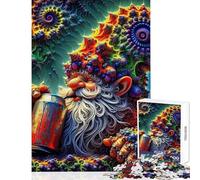 Jigsaws 1000 Pieces for Adults Enchanted Gnome Delight Shared Joyful Family Experience Wonderful Christmas Surprise Gifts (50x75cm)