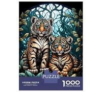 Jigsaws 1000 Pieces for Adults Enchanted Kingdom Tiger Jigsaws for Adults Relax Games Presents for Women Unique Birthday And Xmas Gifts 52x38cm/1000pcs
