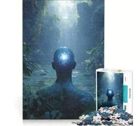 Jigsaws 1000 Pieces for Adults Enlightenment in The Jungle, Practical Game, Home Art Decor, Unique Birthday And Xmas Gifts 38x26cm