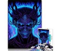 Jigsaws 1000 Pieces for Adults Evil Demon 1000 Pieces for Adults,Birthday Present, Gifts, Wall Art for Age 14 Years Up (size 75x50cm)