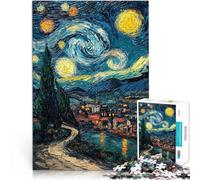 Jigsaws 1000 Pieces for Adults Expressionist The Starry Night Lustige Spiele denn eignet sich ideal als Geschenk für die ganze Familie52x38cm