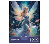Jigsaws 1000 Pieces for Adults Fairy with Iridescent Wings Jigsaw for Adults Relaxing Games Presents for Women Fun at Home Activities, 70x50cm/1000pcs