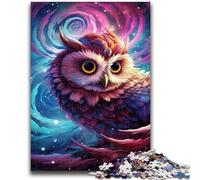 Jigsaws 1000 Pieces for Adults Fantasy Art Owl Puzzles for Teenagers,Brain Intelligence Challenge Addictive Toys for Home Decoration (26x38cm)