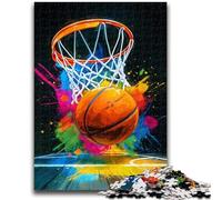 Jigsaws 1000 Pieces for Adults Fantasy Basketball 1000 Piece Jigsaw,Family Entertainment Toys with Matching Poster And Trivia Sheet (38x26cm)