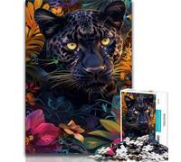 Jigsaws 1000 Pieces for Adults Fantasy Black Panther Puzzles for Adults,Fun Activity for Home, Rainy Days Toys, Birthday Gifts (size 38x26cm)