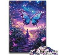 Jigsaws 1000 Pieces for Adults Fantasy Butterfly for Age 14 Years And over Family Games Christmas Game Presents for Women 26x38cm