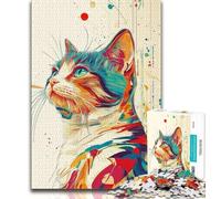 Jigsaws 1000 Pieces for Adults Fantasy Cat 1000 Pieces for Adults,Birthday Present, Gifts, Wall Art for Age 14 Years Up (size 38x26cm)
