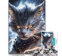 Jigsaws 1000 Pieces for Adults Fantasy Cat,Help The Brain Exercise Addictive Toys to Cultivate Patience Gift For Birthdays (75x50cm)