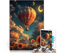Jigsaws 1000 Pieces for Adults Fantasy hot air balloon Made of cardboard Suitable for people aged 14 and above Educational Games Home Decoration game. Games Toys Gift。size:26x38cm/10.24x14.96inch