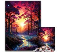 Jigsaws 1000 Pieces for Adults Fantasy Jungle Scenery Wooden Jigsaw Puzzles for Adults for Mother'S Day, Birthdays, Christmas 1000 PCS(75x50cm)