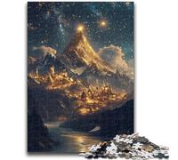 Jigsaws 1000 Pieces for Adults Fantasy Landscape Challenging Game And Family Play with Fully Interlocking Randomly Shaped Pieces 26x38cm