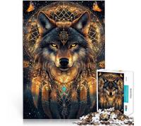 Jigsaws 1000 Pieces for Adults Fantasy magic wolf Herausforderndes Spielspielzeug Geburtstagsgeschenk, Geschenke38x26cm