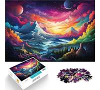 Jigsaws 1000 Pieces for Adults Fantasy mountain scenery family fun games 26x38cm is ideal as gifts for the whole family