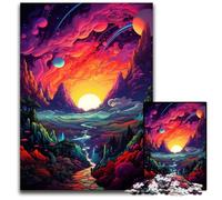 Jigsaws 1000 Pieces for Adults Fantasy Night View Paper Jigsaw Puzzles for Adults for Mother'S Day, Birthdays, Christmas 1000 PCS(38x26cm)