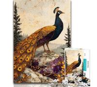 Jigsaws 1000 Pieces for Adults Fantasy Peacock Adult Jigsaw,Stress Reliever Difficult Challenge Suitable for Desktop Decoration 26x38cm