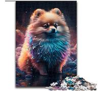Jigsaws 1000 Pieces for Adults Fantasy Pomeranian Wooden Jigsaw Puzzles for Adults size 50x75cm Creative Family Game & Home Decor, for Teenagers