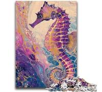 Jigsaws 1000 Pieces for Adults Fantasy Seahorse 1000 Pieces for Teenagers,Fun Games Wall Decoration Unique Birthday And Xmas Gifts (50x75cm)