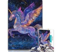 Jigsaws 1000 Pieces for Adults Fantasy Unicorn Adult Puzzles,Fun Games Every Piece Is Unique - Challenging Family Fun Game (size 75x50cm)
