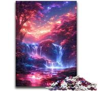 Jigsaws 1000 Pieces for Adults Fantasy Waterfall Landscape Adult Jigsaw,Stress Reliever Difficult Challenge Suitable for Desktop Decoration (38x26cm)