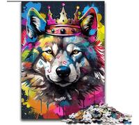 Jigsaws 1000 Pieces for Adults Fantasy Wolf Impossible Jigsaw Puzzles for Adults size50x75cm for Family Interactive Game