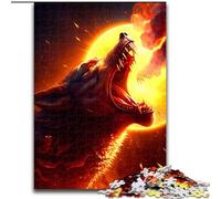 Jigsaws 1000 Pieces for Adults Fantasy Wolf Jigsaw Puzzle Made of Wood,Perfect for Halloween, Christmas, Birthday Gift 1000pcs(50x75cm)
