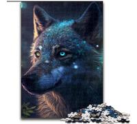 Jigsaws 1000 Pieces for Adults Fantasy Wolf Made of Wood, for Teenagers & Family Fun - DIY Brain Teaser Game Gift 50x75cm Birthday Party for Men Women